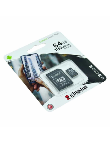 Micro SD + Adaptador SD Kingston Canvas Select 64GB SDCS2 / 64