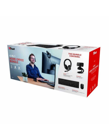 Teclado Ratón Auriculares Webcam Trust Home...