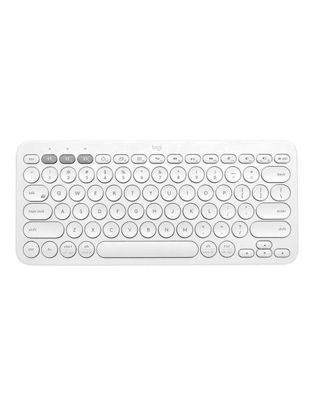 Teclado USB Logitech K380 Multi-Device Bluetooth Blanco hueso