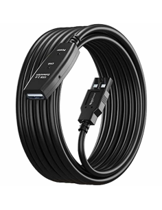 Cable MutecPower 10m USB 2.0 Activo Macho a Hembra con 2...