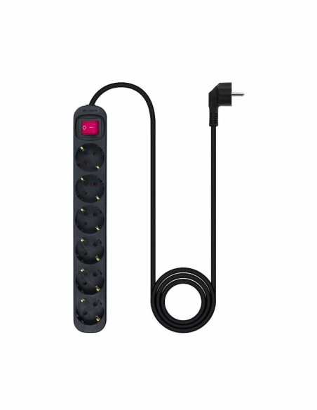 Regleta Trust 6 Enchufes con protector sobretensiones