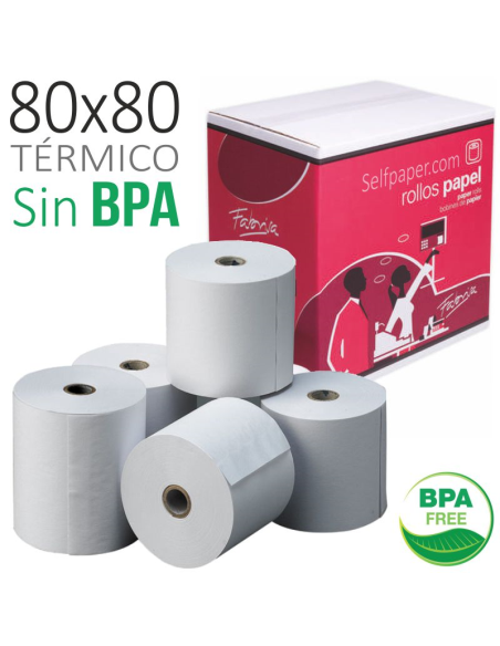 Papel Termico 80X80