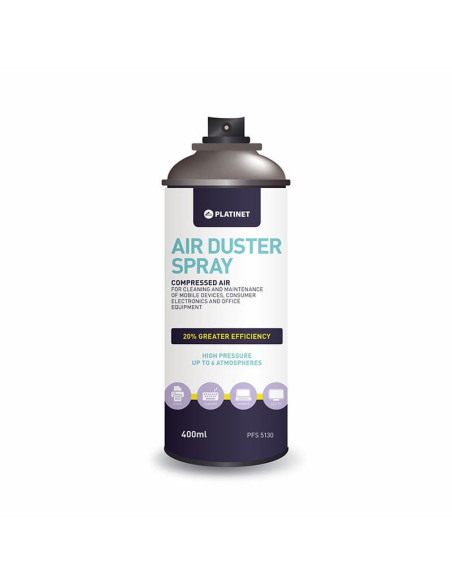 Spray de aire comprimido Platinet 400ml 20%