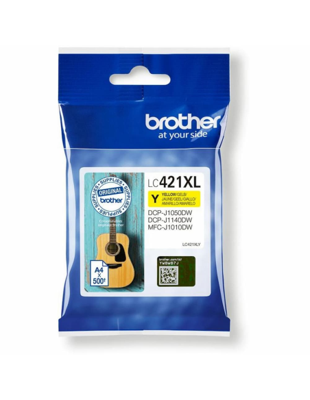 Cartucho de Tinta Brother LC 421 XL Amarillo