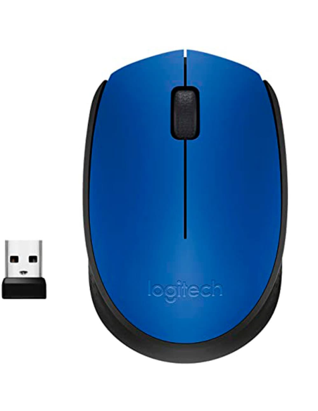 Ratón Inalámbrico Logitech M171 azul/Negro