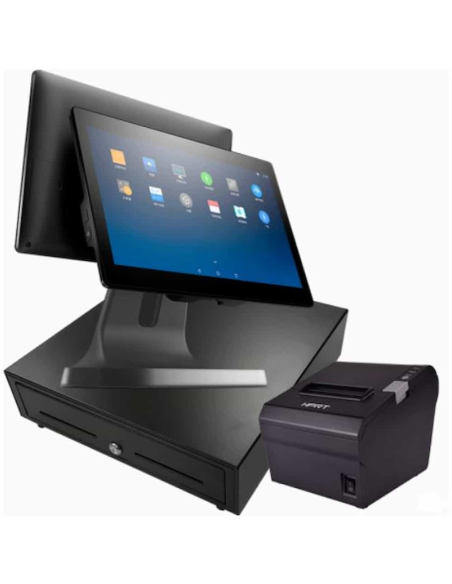 Pack TPV restauración android SUNMI T2 lite 15,6"+ cajón + impresora ticketts TPV + soft. siodroid