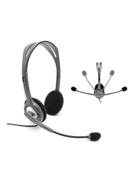 Auriculares con micrófono Logitech Stereo H111 con cable 2.5mm .