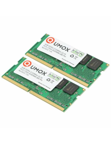 QUMOX Pack de (2X 4GB) DDR4 2133 2133MHz PC4-17000 PC-17000 (260 Pin) Memoria SODIMM