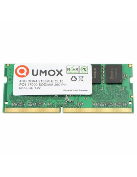 QUMOX Pack de (2X 4GB) DDR4 2133 2133MHz PC4-17000 PC-17000 (260 Pin) Memoria SODIMM