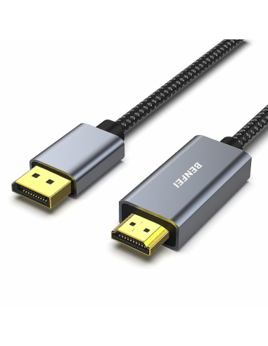 Cable Benfei B07Y1XM998 DisplayPort a HDMI de 1,8 metros