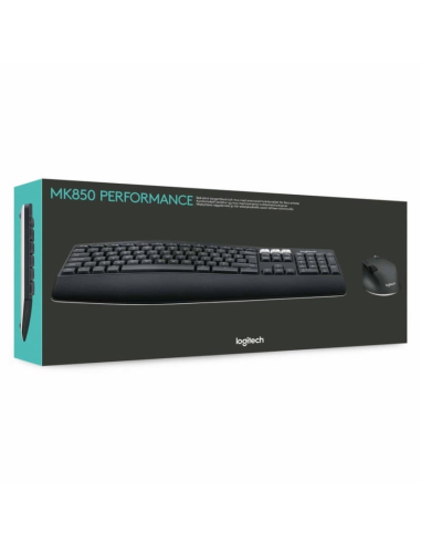 Teclado y Ratón Inalámbrico Logitech Unifying...