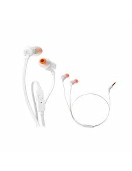Auriculares con Micrófono JBL JBLT110WHT con cable 3.5 mm