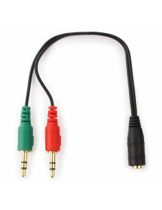 Adaptador audio Gembird CCA-418 2x 3.5mm 20 cm