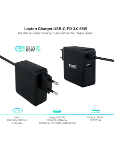 Cargador Portatil 65W USB C