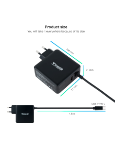Cargador Portatil 65W USB C 2